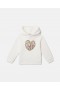  Stella McCartney Stella Hoodie mit Grafikapplikation, Elfenbein, Mehrfarbig | Kinderpullover & Strickjacken