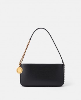  Stella McCartney Falabella Baguette Schultertasche, Schwarz | Damen-Schultertaschen