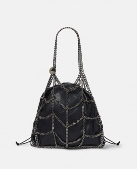  Stella McCartney Falabella Chain Cage Tote Bag Pitch Black | Damen-Tragetaschen