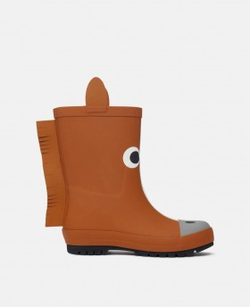 Stella McCartney Regenstiefel mit Pferdemotiv, braun | Kinderschuhe und Accessoires