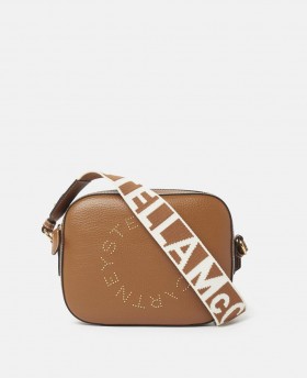  Stella McCartney Logo Kamera-Umhängetasche Pecan | Damen-Umhängetaschen