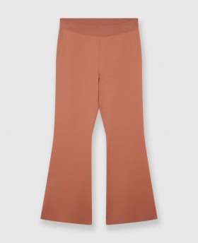 Stella McCartney Schlaghose mit mittelhohem Bund, Farbe Blush | Damenstrickwaren