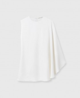  Stella McCartney Minikleid mit einem Ärmel, weiß | Damenkleider