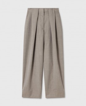  Stella McCartney Slouchy Paneled Pinstripe Pants Gray | Damenhosen und Shorts
