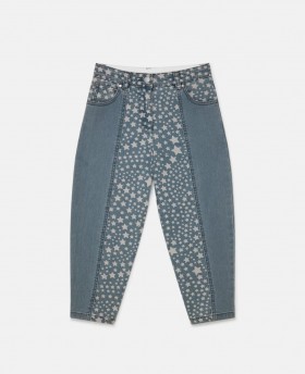 Stella McCartney Chaps Jeans mit Sternenmuster, Denimblau | Kinderhosen & Shorts