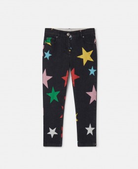 Stella McCartney Jeans mit Sternenmuster, mehrfarbig | Kinderhosen & Shorts