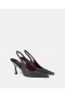  Stella McCartney Elsa Slingbacks με κρυστάλλους και διακοσμητικά σε μαύρο χρώμα | Γυναικεία Τακούνια
