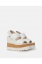  Σανδάλια Stella McCartney Elyse Alter Mat με πλατφόρμα Pure White | Γυναικείες πλατφόρμες