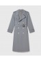 Stella McCartney Oversized Trench Coat Mist με ζώνη | Γυναικεία παλτό και μπουφάν