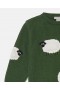 Πουλόβερ Stella McCartney Sheep με απλικέ πράσινο | Παιδικά πουλόβερ και ζακέτες