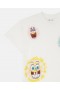 Μπλούζα Stella McCartney με γραφικά Spongebob σε κρεμ χρώμα | Παιδικά μπλουζάκια και φούτερ