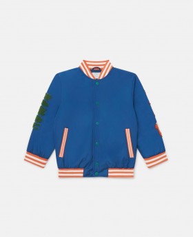  Μπουφάν Stella McCartney Cosmic Cowboy Bomber σε μπλε χρώμα Air Force | Παιδικά πανωφόρια