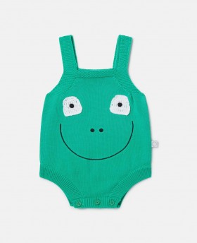  Σλιπ Stella McCartney με γραφικά Frog και κέντημα σε πράσινο χρώμα | Παιδικά Αγόρια