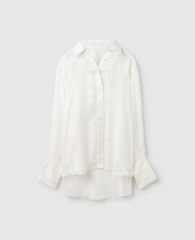  Stella McCartney Λευκό, Διαφανές, Ριγέ Πουκάμισο με Πάνελ | Γυναικεία Πουκάμισα και Μπλούζες