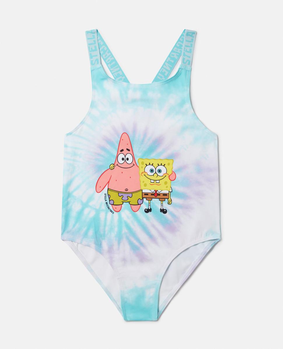  Stella McCartney Spongebob Badeanzug mit Batikmuster, mehrfarbig | Kinderbademode