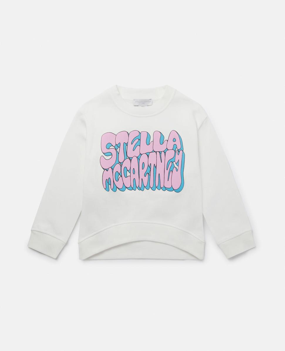  Stella McCartney Stella Graphic -collegepaita Norsunluunvärinen monivärinen | Lasten neuleet ja neuletakit